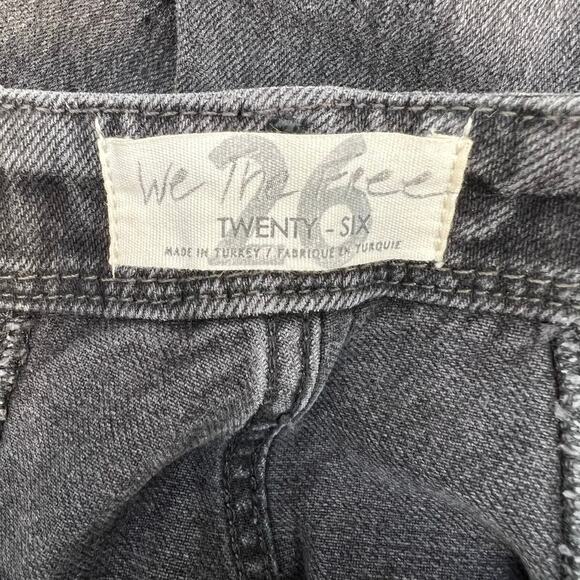 We The Free Jeans Women's 26 (2) Black Ultra Flare Wide Leg Boho Preppy Witchy - Picture 6 of 13